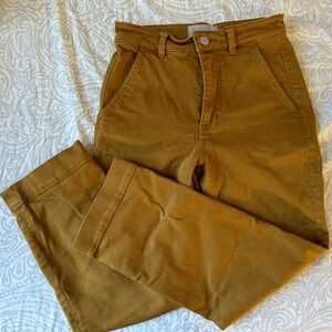 Everlane the straight leg crop in Caramel